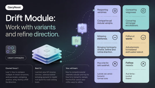 Qwant Nexdat Drift Module infographic with text and icons on a dark background